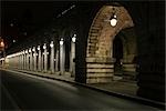 France, Paris, Pont Bir Hakeim bridge at night