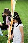 Kinder bei Freibad-party