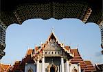 Wat Benchamabophit (Temple de marbre), Bangkok, Thaïlande, Asie du sud-est, Asie