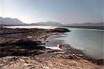 Lac Assal, le point le plus bas sur le continent africain et le corps plus salin de l'eau sur terre, Djibouti, Afrique