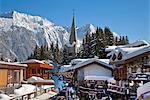 Courchevel 1850 ski resort in the Three Valleys (Les Trois Vallees), Savoie, French Alps, France, Europe