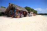 Tanzania, Kwale island, shop on the beach.