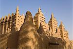 Mosquée de Djenné, la plus grande structure de boue dans le monde, l'UNESCO World Heritage Site, Djenné, Niger Inland Delta, Mali, Afrique de l'Ouest, Afrique