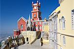 Palais National de Pena, construit dans les années 1840 pour la famille royale, patrimoine mondial UNESCO, Sintra, Portugal, Europe