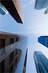 Sky and buildings, Downtown, Los Angeles, California, United States of America, North America