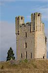 Helmsley Castle, datant du XIIe siècle, North Yorkshire, Angleterre, Royaume-Uni, Europe