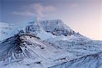 Mount Dyrfjoll (The Door Mountain), 1136m, seen from the west (Vatnsskard), Borgarfjordur Eystri fjord, East Fjords, Iceland, Polar Regions
