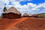 Huttes de boue, Marsabit, Kenya