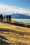 Lake Pukaki and Gammack Range, Canterbury, South Island, New Zealand