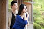 Couple, Heian Shrine, Kyoto, préfecture de Kyōto, région du Kansai, Honshu, Japon