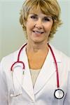 Femme médecin, portrait