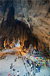 Hindu-Schrein in Tempel Höhle bei Batu Höhlen, Kuala Lumpur, Malaysia, Südostasien, Asien