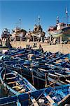 Port with fishing boats, Essaouira, Morocco, North Africa, Africa