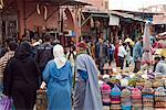 Le Souk, Marrakech (Marrakech), Maroc, Afrique du Nord, Afrique