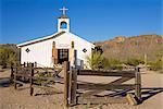 Church, Old Tucson Studios, Tucson, Arizona, United States of America, North America