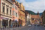 Republicii Street, Brasov, Transylvania, Romania, Europe