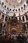 Interior of the Church of the Holy Sepulchre, Jerusalem, Israel, Middle East