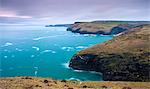 North Cornish coast from Penally Hill near Boscastle, Cornwall, England, United Kingdom, Europe