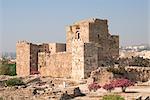Château des croisés, antiques ruines, Byblos, patrimoine mondial UNESCO, Jbeil, Liban, Moyen-Orient
