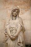 Mary Magdalene statue in Vezelay Basilica, UNESCO World Heritage Site, Vezelay, Yonne, Burgundy, France, Europe