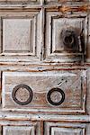 The door of the church of the Holy Sepulchre, Old City, Jerusalem, Israel, Middle East