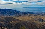 Indio Hills et petites montagnes de San Bernardino, Joshua Tree National Park, Californie, USA