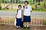 Two Sisters Going to School, Ubon Ratchathani Province, Thailand