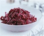 Side dish of red cabbage