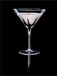 Cream cocktail with chocolate and nutmeg