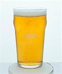 A glass of lager