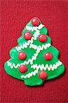 Christmas biscuit (Christmas tree with chocolate beans)