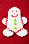 Gingerbread man with white icing