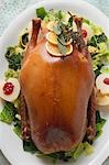 Roast duck with savoy cabbage & cranberry pears (Christmas)