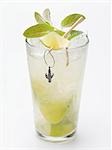 Mojito with lime and mint