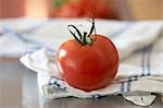 Tomato on tea towel