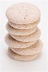 Hazelnut meringue biscuits, stacked