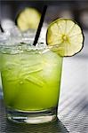 Margarita on the Rocks with Lime Slice