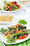 Asparagus & Mushroom Salad with Mustard & Orange Dressing