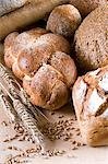 Assorted loaves of bread