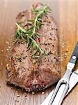 Roast saddle of venison with rosemary