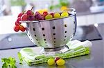 Grapes in a colander