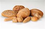 Various types of bread and bread rolls