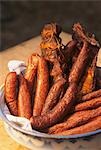 Selchwurst (smoked sausage) and smoked ribs
