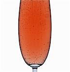 Un verre de rosé mousseux (détail)