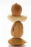 Tower of assorted nuts