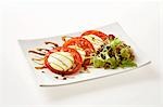 Insalata caprese (tomates et mozzarella, Italie)