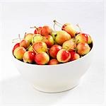 Japanese crab apples (Malus floribunda) in a bowl