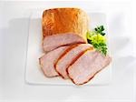Smoked, cured loin of pork (partly sliced)