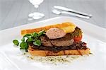 Steak und Zwiebel-sandwich