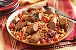 Turkey Sausage Stew with Cannoli Beans and Tomatoes